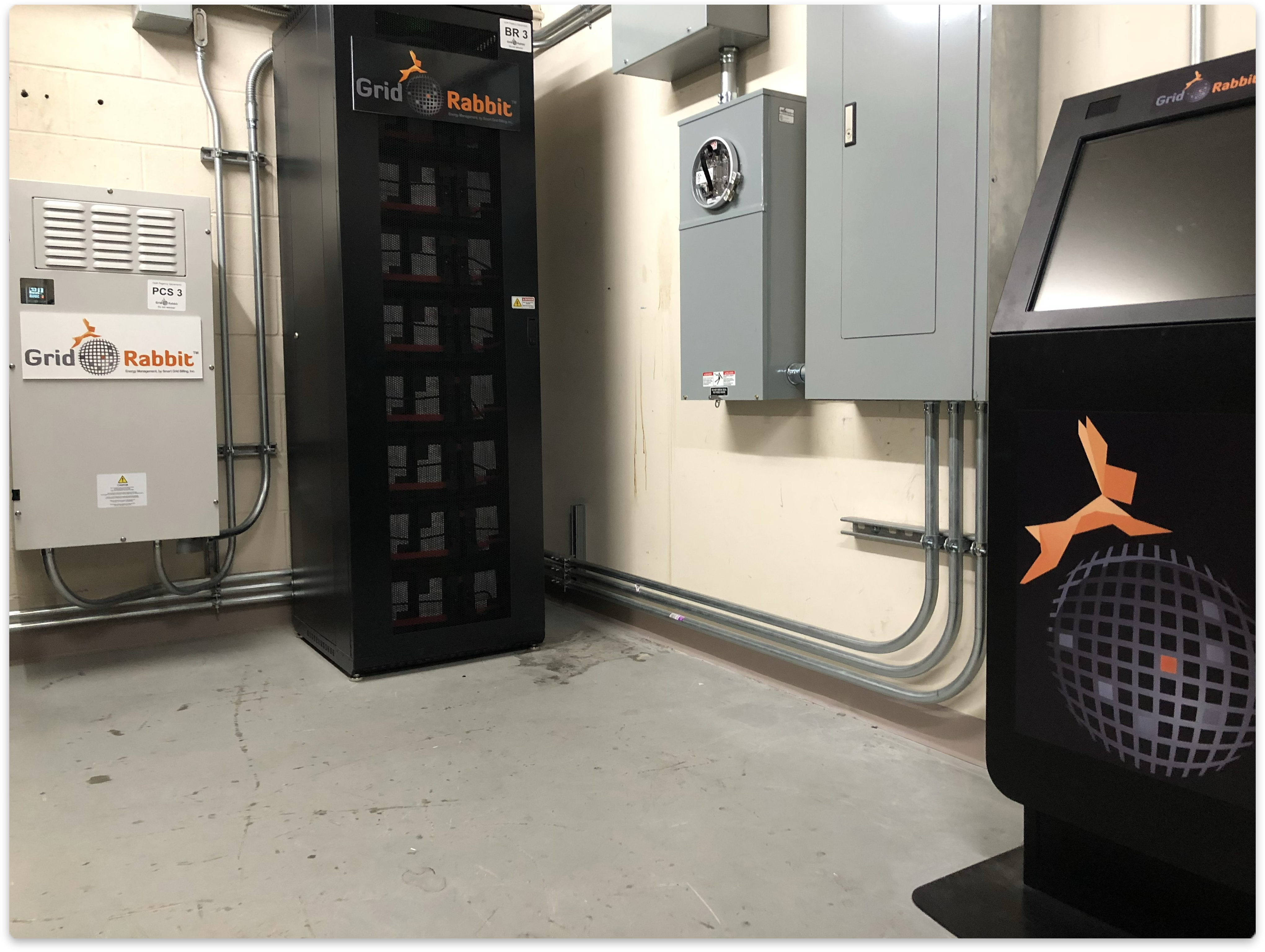 GridRabbit battery storage system installation view 2