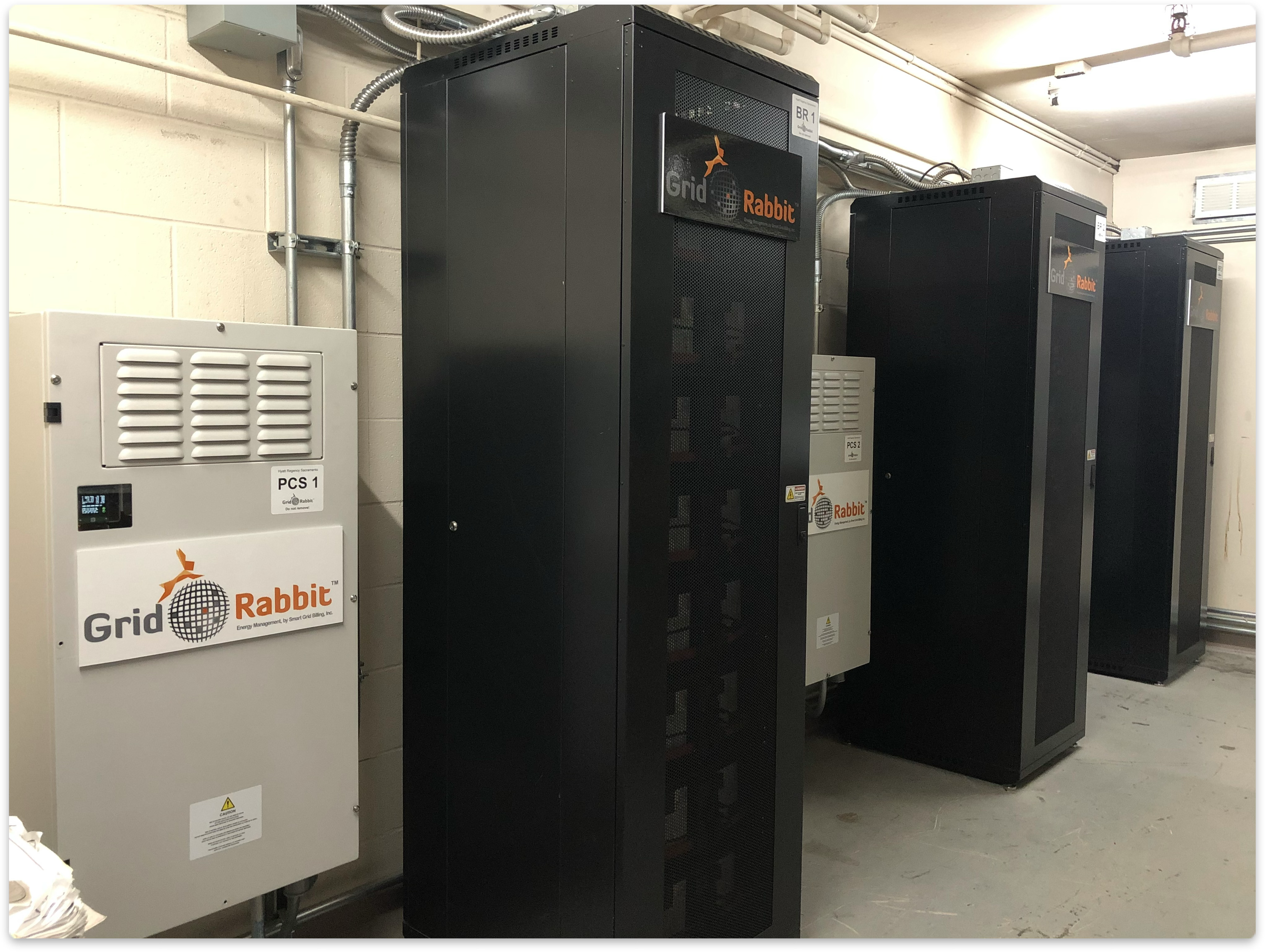 GridRabbit battery storage system installation view 1