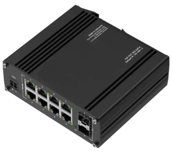 GridRabbit managed 8 port PoE switch